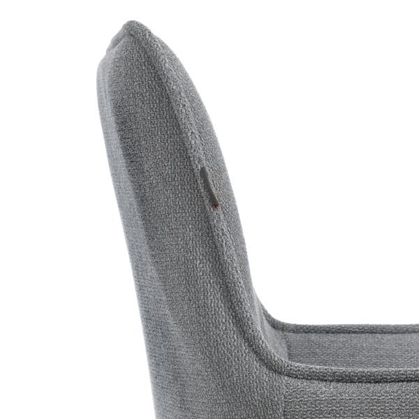 Кресло Murano/Мурано хром велюр/букле (HYP), светло-серый фото № 7