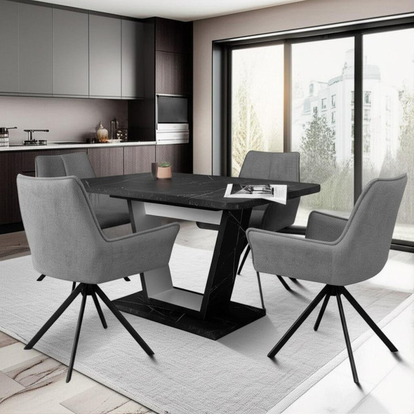 Кресло Murano/Мурано опора 360, велюр/букле (HYP), светло-серый фото № 17