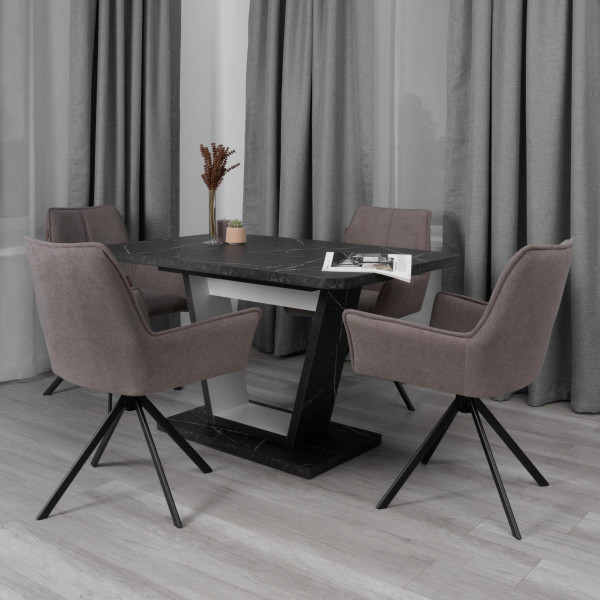 Кресло Murano/Мурано опора 360, велюр/букле (HYP), бежевый фото № 17