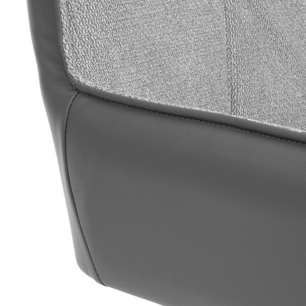 Кресло Murano/Мурано опора 360, велюр/букле (HYP)/Экокожа, светло-серый/графит фото № 7