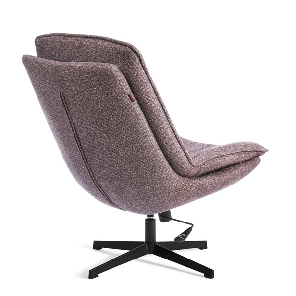 Кресло лаунж Cosmo велюр/букле, VT shape wood rose фото № 4