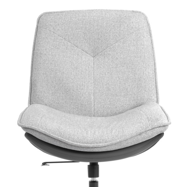 Кресло лаунж Cosmo велюр/букле (HYP)/Экокожа, светло-серый/графит фото № 7