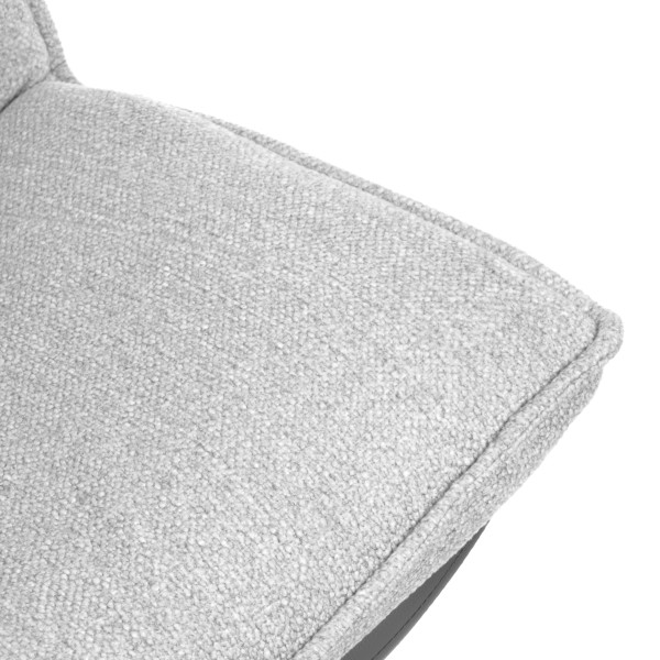 Кресло лаунж Cosmo велюр/букле (HYP)/Экокожа, светло-серый/графит фото № 9