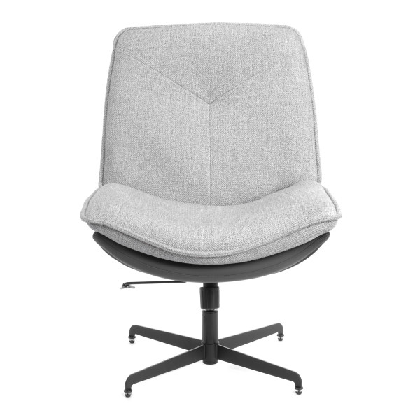 Кресло лаунж Cosmo велюр/букле (HYP)/Экокожа, светло-серый/графит фото № 6