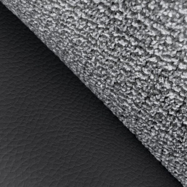 Кресло лаунж Cosmo велюр/букле (HYP)/Экокожа, светло-серый/графит фото № 13