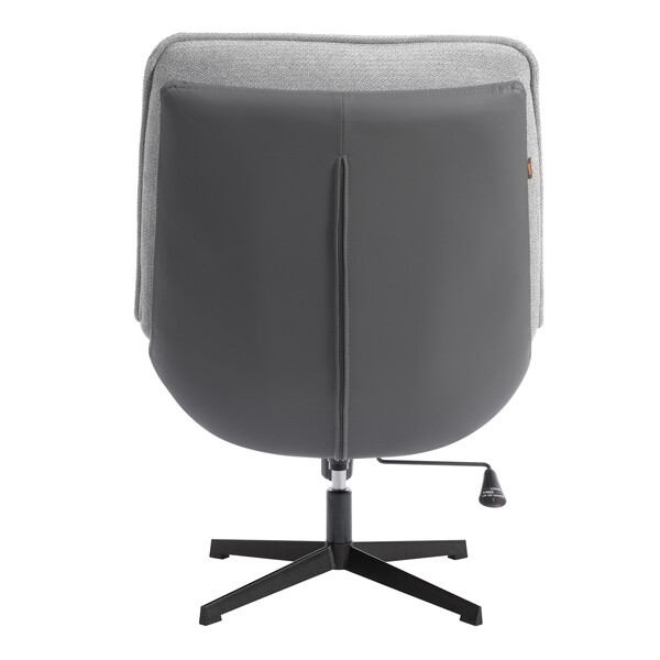 Кресло лаунж Cosmo велюр/букле (HYP)/Экокожа, светло-серый/графит фото № 5