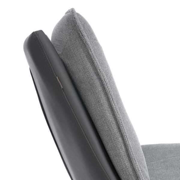 Кресло лаунж Cosmo велюр/букле, VT shape silver фото № 11