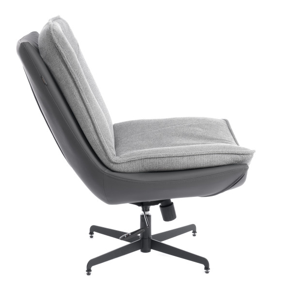 Кресло лаунж Cosmo велюр/букле, VT shape silver фото № 2