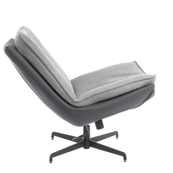 Кресло лаунж Cosmo велюр/букле, VT shape silver фото № 3