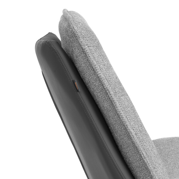 Кресло лаунж Cosmo велюр/букле, VT shape silver фото № 10