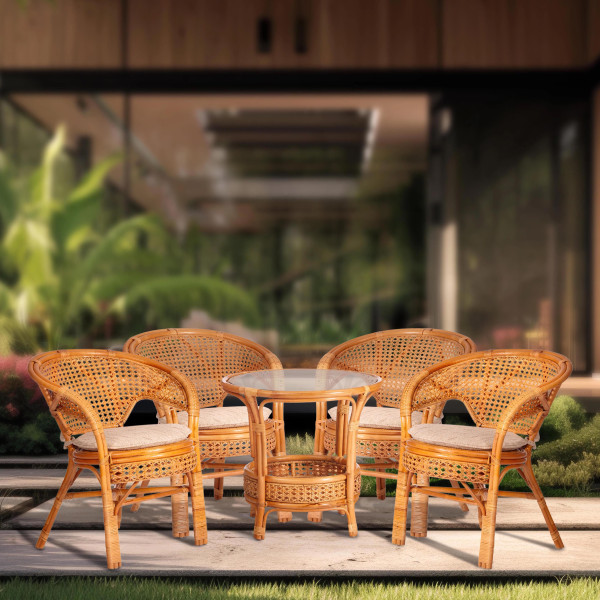 Кресло "PELANGI" 02/15 B /с подушкой/ Мед фото № 6