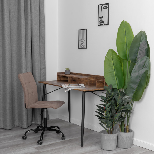 Кресло ONE metalBL ткань, светло-коричневый, KUB 03 фото № 14