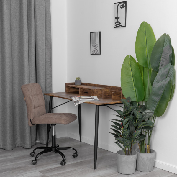 Кресло Fiesta metalBL ткань, светло-коричневый, KUB 03 фото № 15