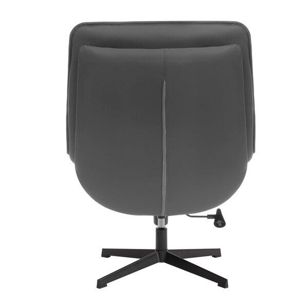 Кресло лаунж Cosmo экокожа, графит фото № 5