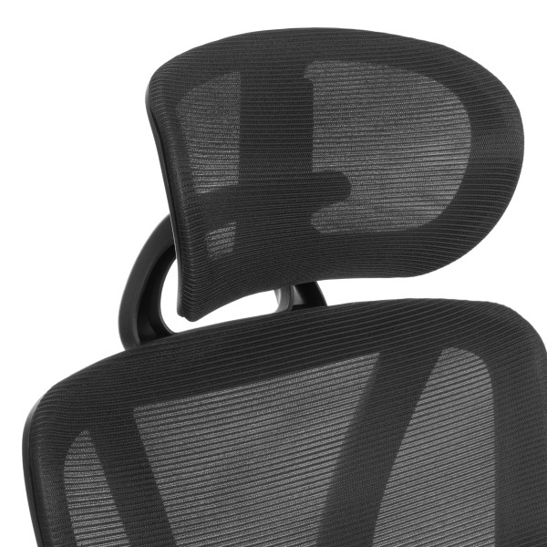 Кресло Mesh-12HR ткань, черный фото № 9