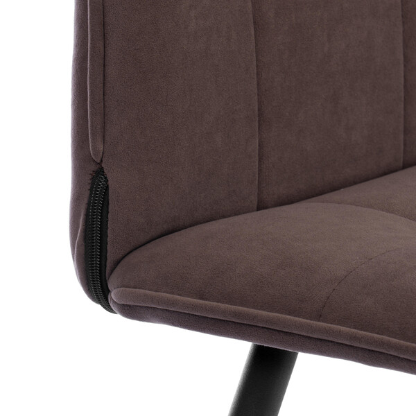 Стул обеденный Bari велюр, коричневый, 6, 46х55х89 фото № 7