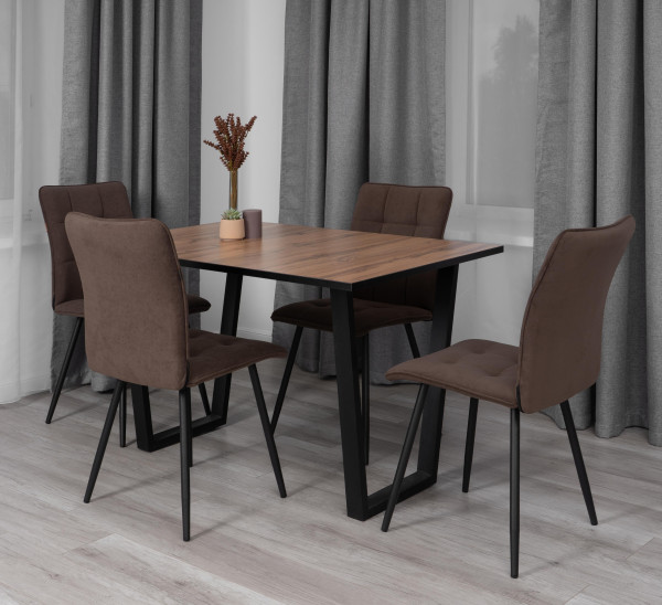 Стул обеденный Bari велюр, коричневый, 6, 46х55х89 фото № 14