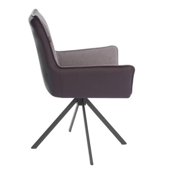 Кресло Murano/Мурано опора 360, велюр/букле (HYP)/Экокожа, бежевый/коричневый фото № 2