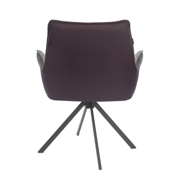 Кресло Murano/Мурано опора 360, велюр/букле (HYP)/Экокожа, бежевый/коричневый фото № 4