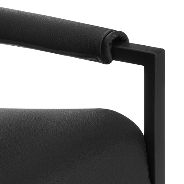 Диван Charli LUX/Чарли Люкс экокожа , Sharp Чёрный фото № 8