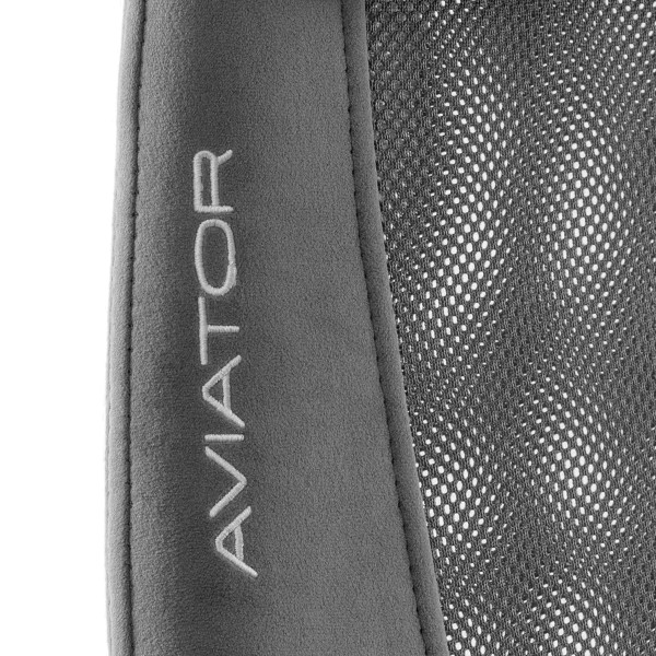 Кресло AVIATOR PLT metalBL флок/ткань, серый, 29/W-12 фото № 14