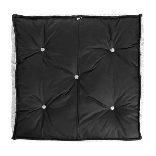 Модуль мягкий угловой Miracle велюр/букле, VT shape silver, 82x81x24 см фото № 6