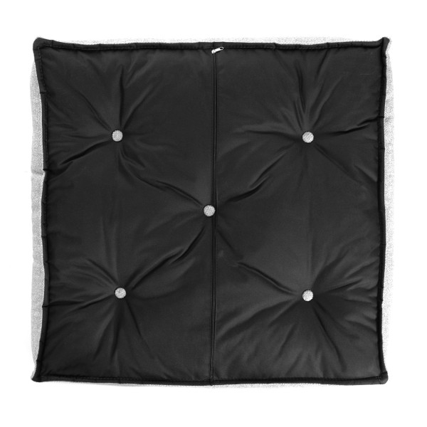 Модуль мягкий угловой Miracle велюр/букле, VT shape silver, 82x81x24 см фото № 6