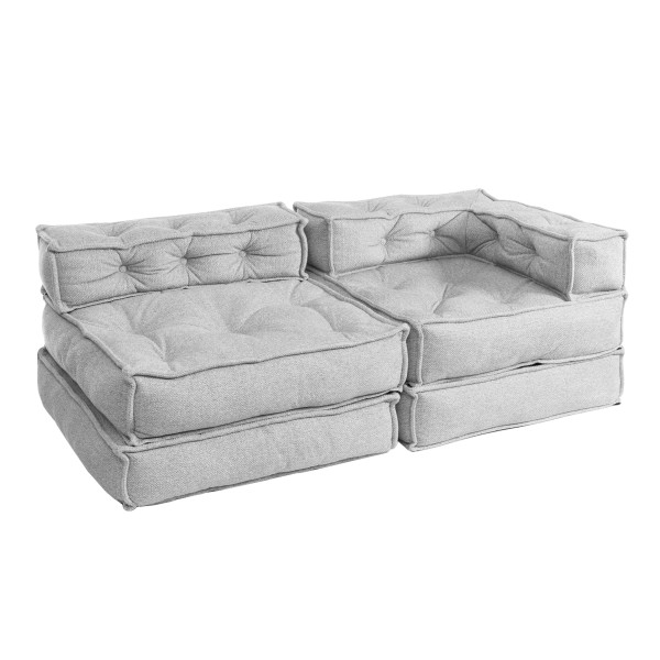 Модуль мягкий нижний Miracle велюр/букле, VT shape silver, 82x81x24 см фото № 10