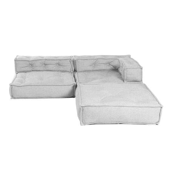 Модуль мягкий нижний Miracle велюр/букле, VT shape silver, 82x81x24 см фото № 11