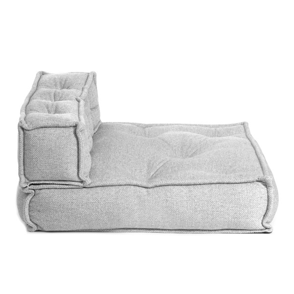 Модуль мягкий прямой Miracle велюр/букле, VT shape silver, 82x81x24 см фото № 2