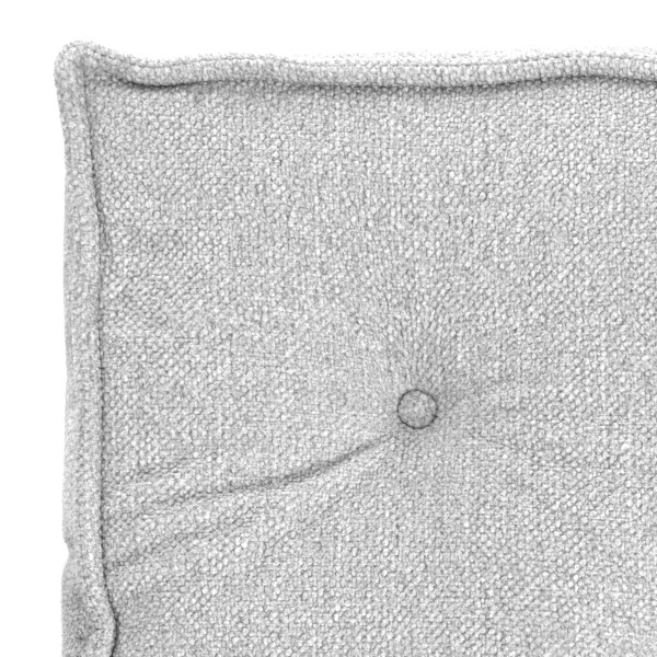 Модуль мягкий прямой Miracle велюр/букле, VT shape silver, 82x81x24 см фото № 9