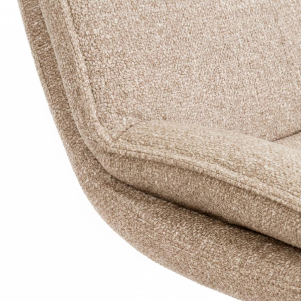 Кресло лаунж Cosmo велюр/букле, VT shape latte фото № 8