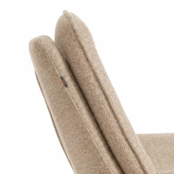 Кресло лаунж Cosmo велюр/букле, VT shape latte фото № 10