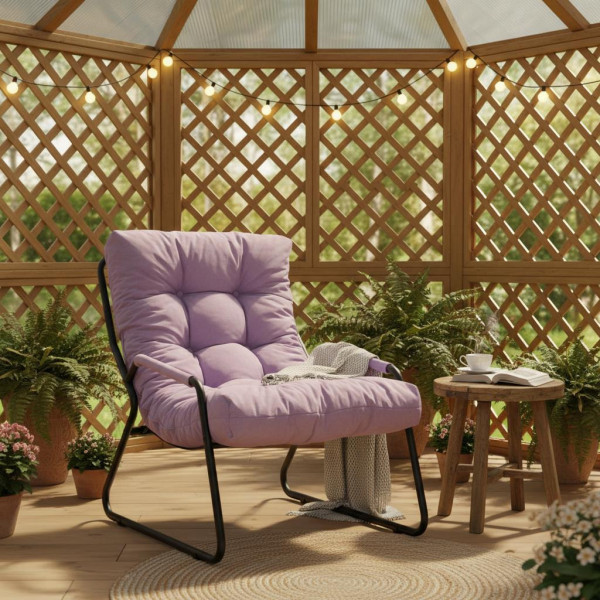 Кресло Ergo/Эрго рогожка, VT Candy lavender фото № 13