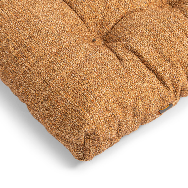 Подушка на кресло Chafi без подлокотника с карманом велюр/букле, горчичный/серый, VT SHApe Amber фото № 14