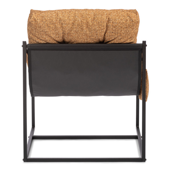 Кресло Charli / Чарли без подлокотника с карманом, велюр/букле, VT shape amber фото № 7