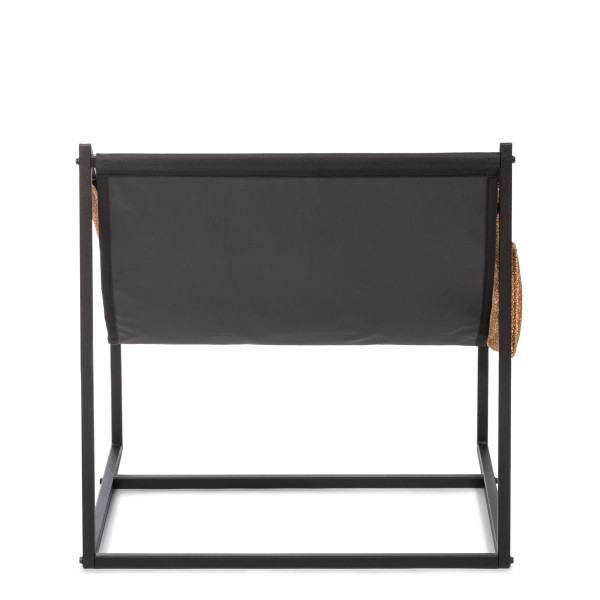 Кресло Charli / Чарли без подлокотника с карманом, велюр/букле, VT shape amber фото № 8