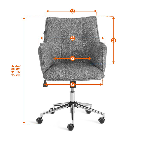 Кресло Lutz/Луц хром велюр/букле, VT shape wood rose фото № 16