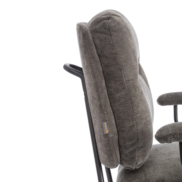 Кресло BUNNY ткань, серый фото № 13