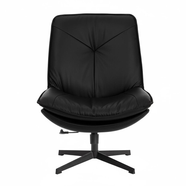 Кресло лаунж Cosmo экокожа, черный фото № 4