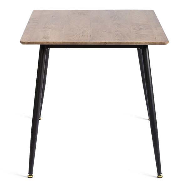 Стол обеденный Birkhall/Биркхолл МДФ/металл, дуб состаренный/черный, 120х80х75(+1)см фото № 3