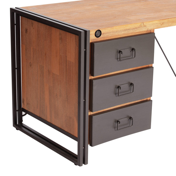 Стол письменный Secret De Maison «City» (mod. CTY L09-3D) (Коричневый дым) фото № 6