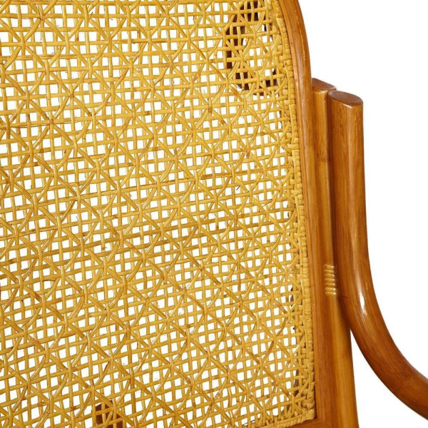 Кресло-качалка из натурального ротанга «Milano» ( без подушки) (Cognac (коньяк)) фото № 15