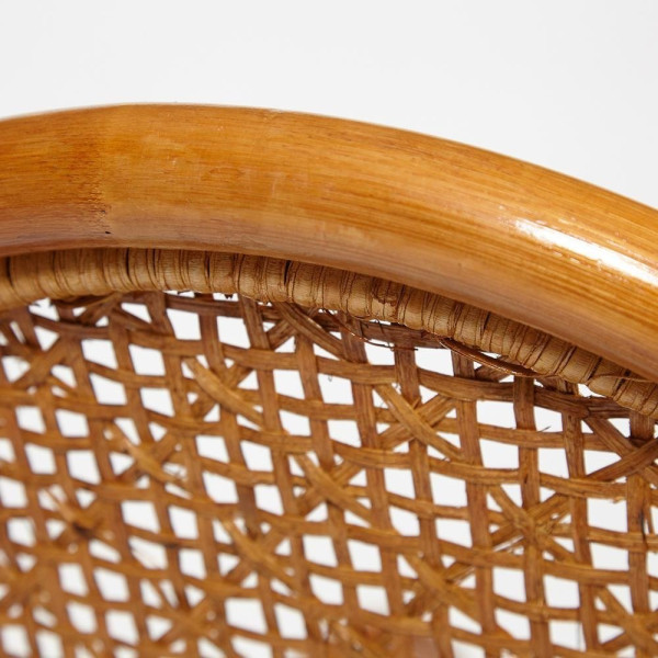 Кресло-качалка из натурального ротанга «Milano» ( без подушки) (Cognac (коньяк)) фото № 5