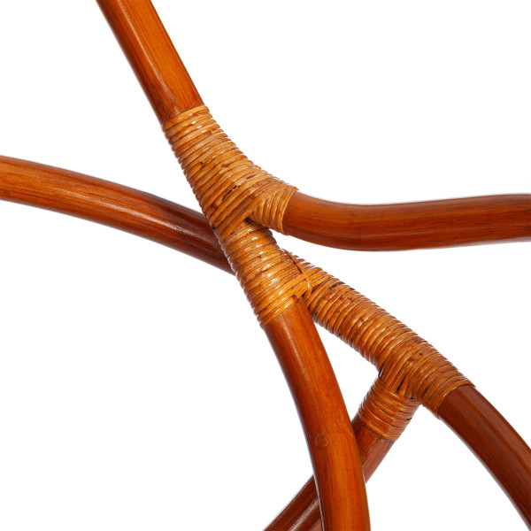 Кресло-качалка из ротанга «Флорес» (Flores 5005) + Подушка (Коньяк) фото № 16