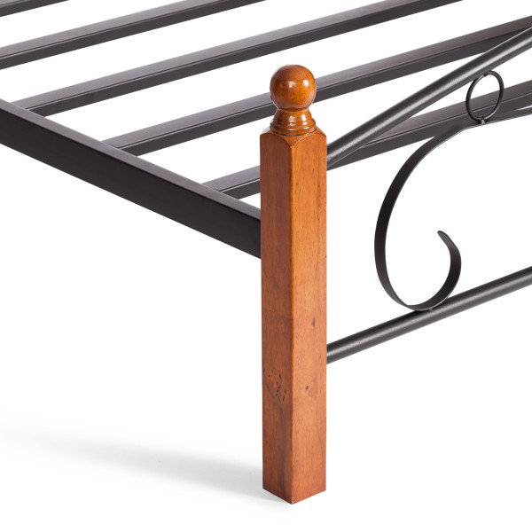 Металлическая двуспальная кровать Румба (Rumba) AT-203 (металлический каркас) + металлическое основание(160см x 200см) фото № 13