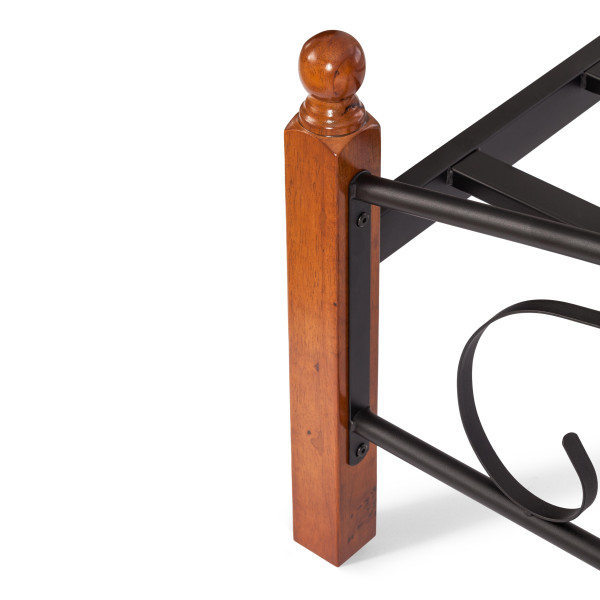 Металлическая двуспальная кровать Румба (Rumba) AT-203 (металлический каркас) + металлическое основание(160см x 200см) фото № 16