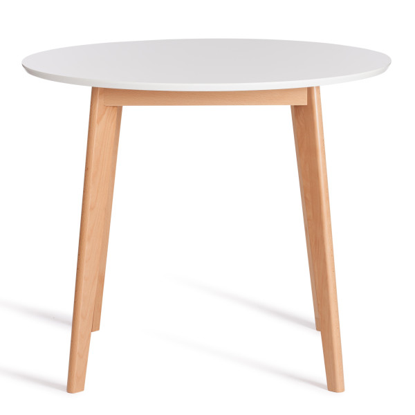 Стол обеденный «Боско» (Bosco Buk) (белый+натуральный) фото № 2