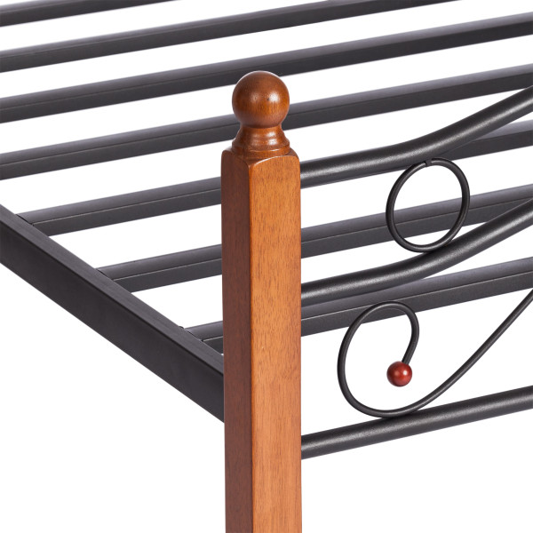 Кровать кованая AT 803 (металлический каркас) + основание (120см x 200см) фото № 10