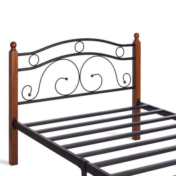 Кровать кованая AT 803 (металлический каркас) + основание (120см x 200см) фото № 7